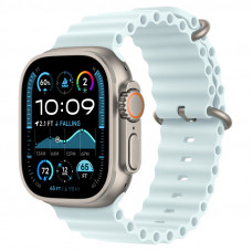 Apple Watch Ultra 2024 GPS + Cellular, (корпус из титана, ремешок Ocean цвета Ледяной синий) 49mm